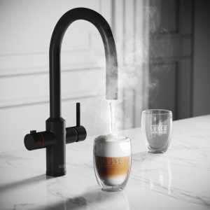 Filtrata Filtro Matte Black 4 in 1 Pull-Out Boiling Water Tap