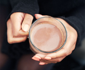 What could be better than hot chocolate containing alcohol?