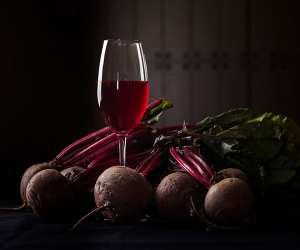 Duck & Waffle's beetroot and chocolate royale