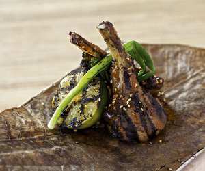 Kurobuta's tea-smoked barbecue lamb