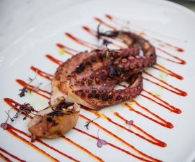 Grilled octopus at Lurra