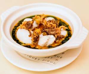 Monkfish cassoulet at Piquet