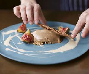 Make The Palomar's tahini ice cream with cardamom creme anglaise