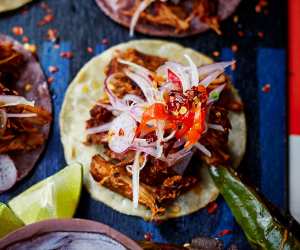 Food at Breddos Tacos' Taqueria in Clerkenwell