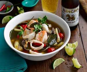 Andy Oliver's recipe for hot and sour seafood soup
