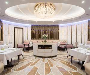 The dining room at the Oval Restaurant at The Wellesley hotel