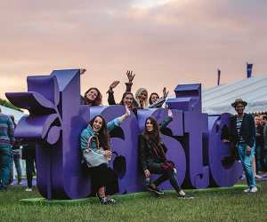 Taste of London 2017 sign and sunset