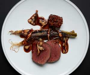 Veal at Neo Bistro. Photograph by Joakim Blockstrom