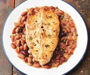 Bart van Olphen's pinto beans with cod recipe