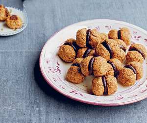 Henrietta Inman's hazelnut and dark chocolate baci; photography by Philippa Langley