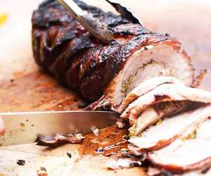 Finch and Merrington's wood-fired porchetta