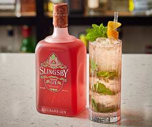 Slingsby Gin’s rhubarb and raspberry iced tea