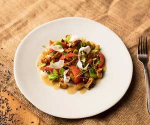 Pascal Aussignac's summer cassoulet; photograph by Annie Brooks
