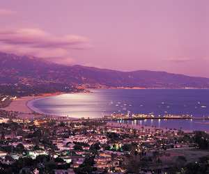 View over the bay of Santa Barbara