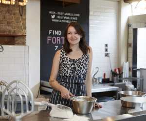 Lily Vanilli in her bakery
