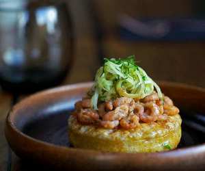 Cornerstone's potted shrimp crumpets