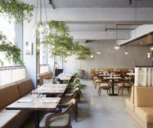 The dining room at St Leonards restaurant in Shoreditch