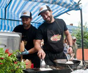Paul Ambrose (right) with business partner Rich Oakes (left)
