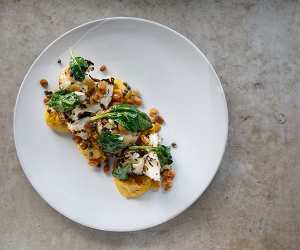 Jon Atashroo's grilled cauliflower; Photograph by Jade Nina Sarkhel