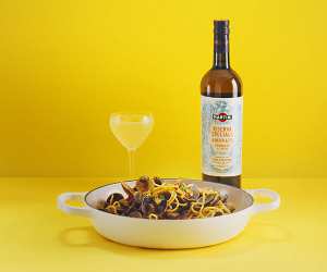 Stevie Parle's spaghetti alle vongole with Martini Riserva Speciale Ambrato