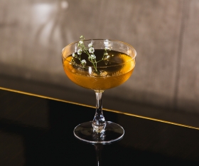 A Meadowsweet Martini from the Bassoon Bar at the Corinthia Hotel London