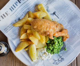 Fish and chips from The Blue Anchor