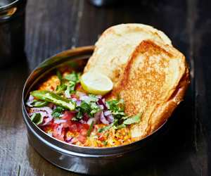Dum Biryani's masala paneer pav; photography by Steven Joyce