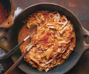 Enrique Olvera’s tinga de pollo; photograph by Araceli Paz