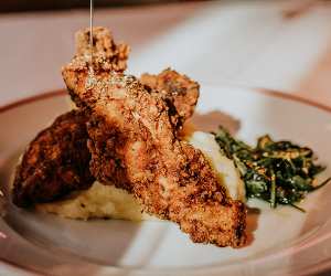 Fried chicken at Martha's, Soho