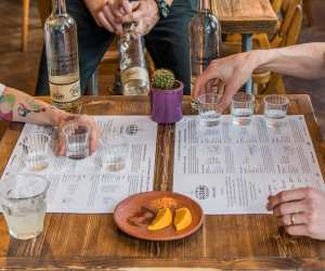 Mezcal tasting at Sin Gusano. Nic Crilly-Hargrave Photography