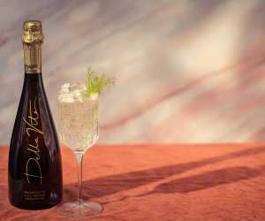 Della Vite hugo prosecco cocktail with fennel