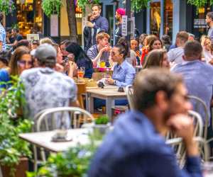 Diners in Kingly Court