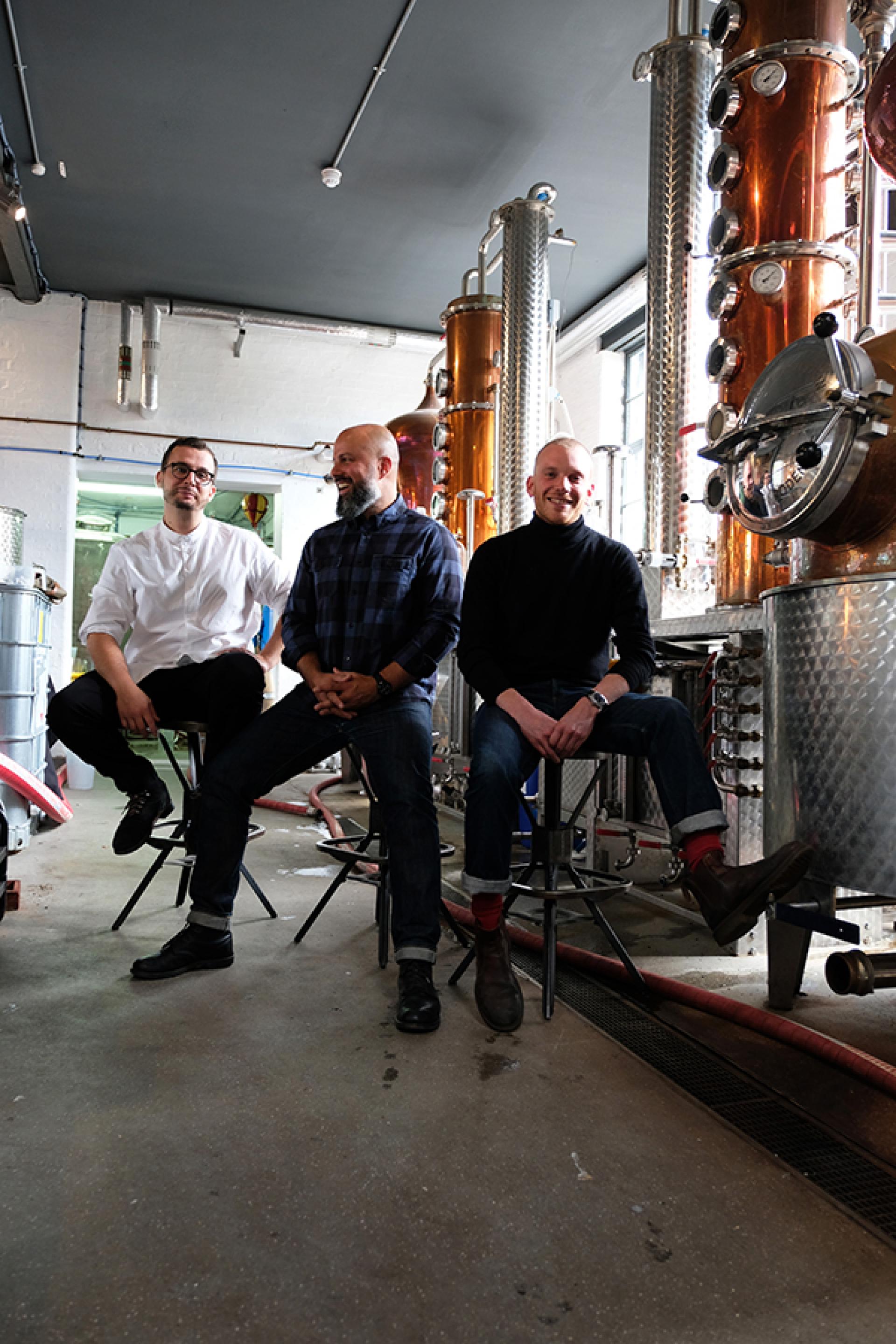 The founders of East London Liquor Company The founders of East London Liquor Company
