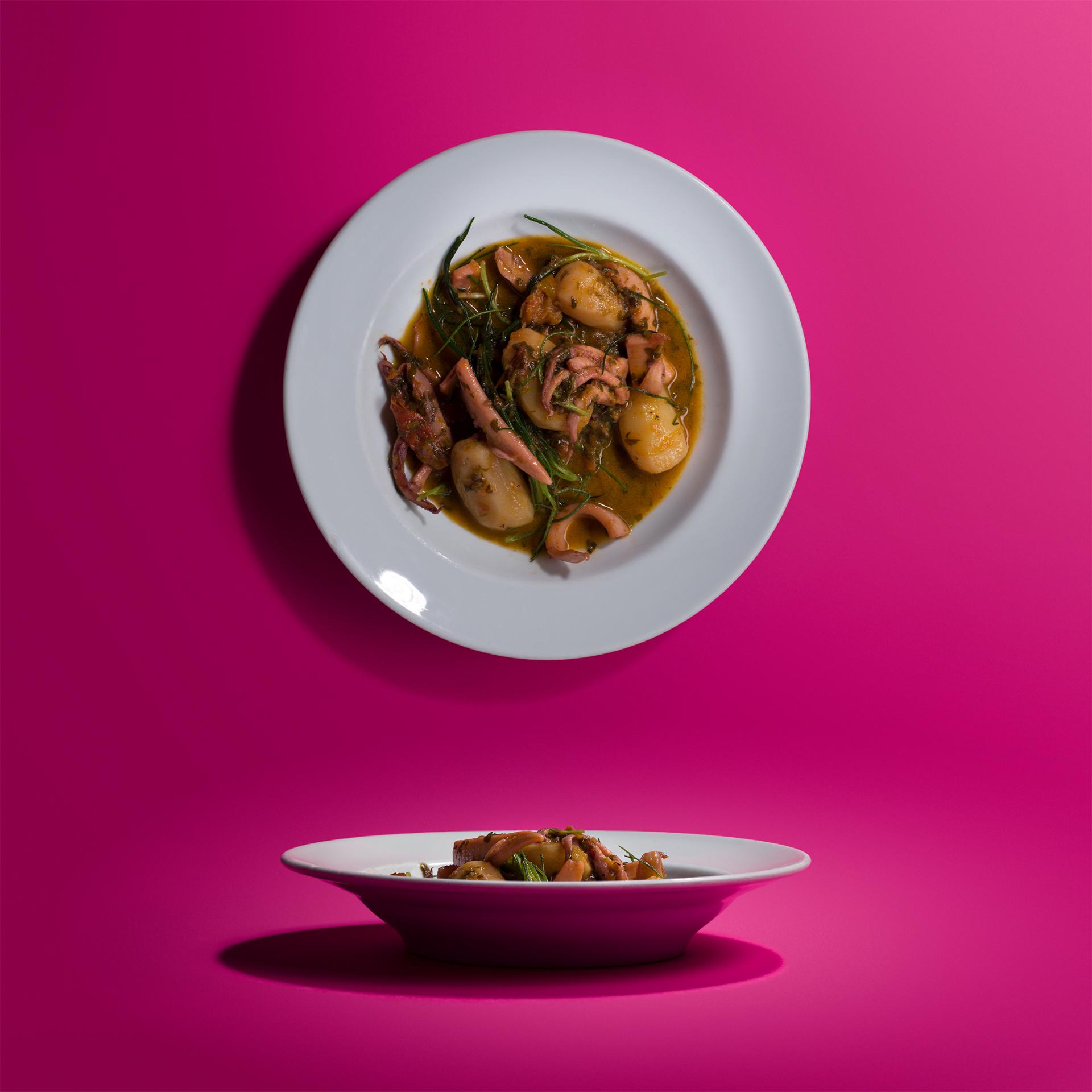 Margot Henderson's braised squid and potato Margot Henderson's braised squid and potato