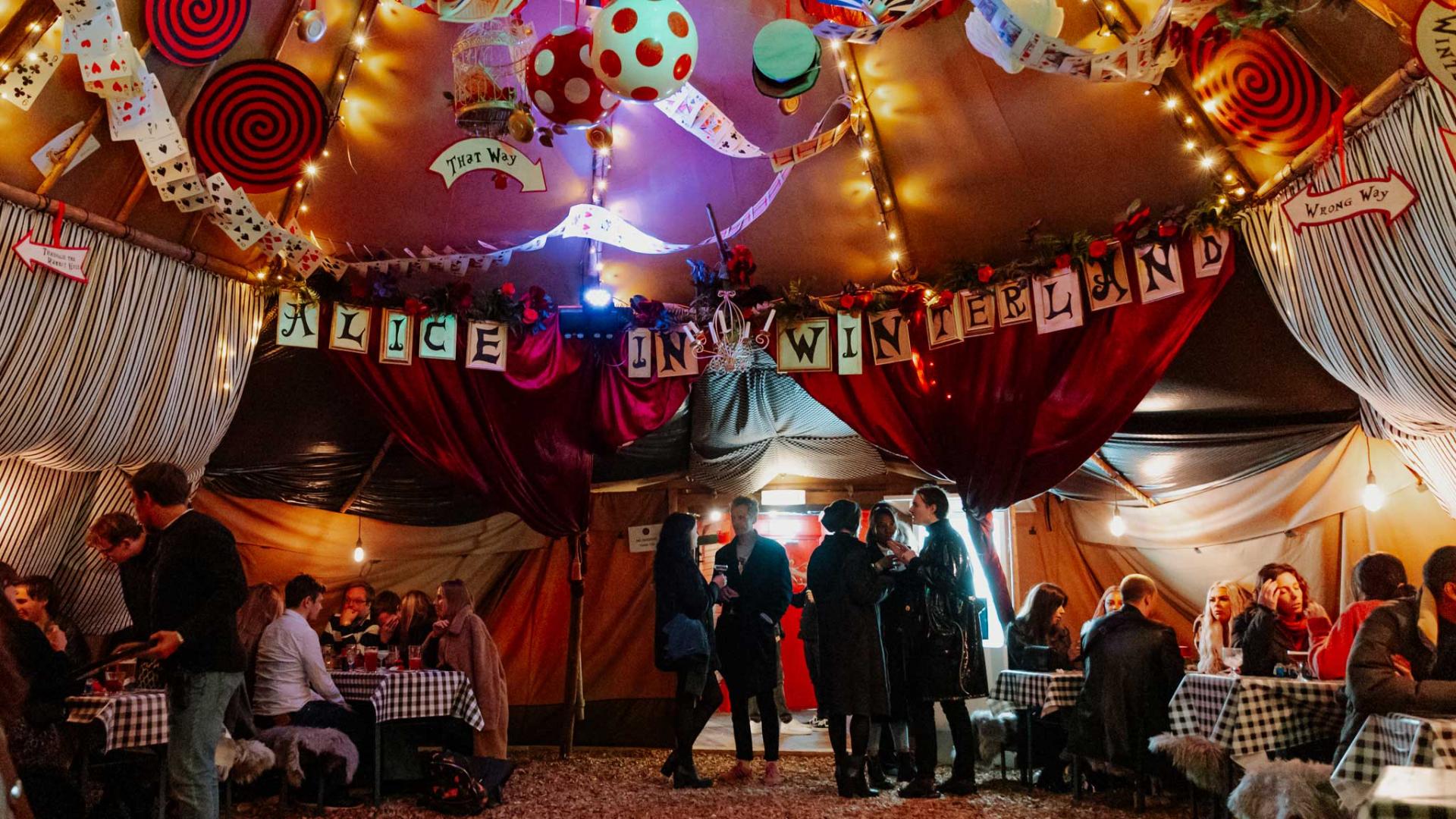 Christmas in London: Alice in Winterland at Queen of Hoxton