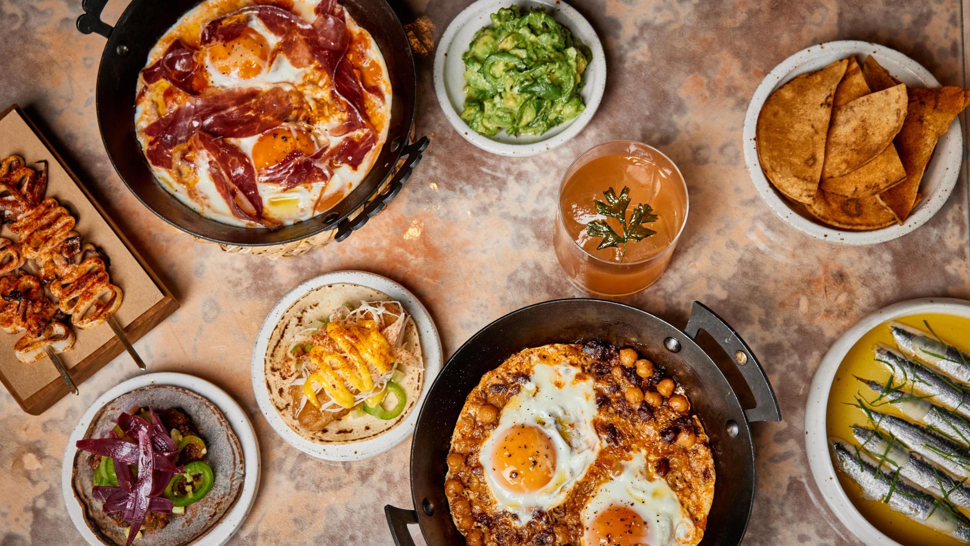 Best brunch London: Decimo serves a Spanish-Mexican inspired brunch in the Seventies-style dining room in The Standard Hotel