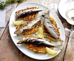 Ben Tish's recipe for grilled sardines on toast