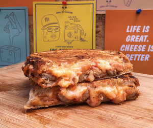 A cheese toasty from Grill My Cheese