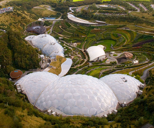 The Eden Project from above
