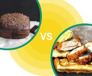 Street Food Fight Doughnut vs waffle