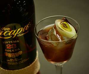 Ron Zacapa's leek and balsamic vinegar cocktail
