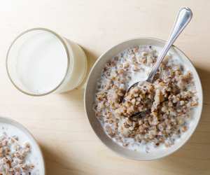 Kasha, a Russian breakfast made with buckwheat