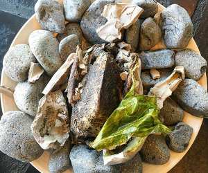 Stevie Parle's clay-baked grouse