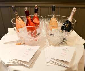 Rosé wine at Franco's restaurant in Jermyn Street