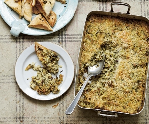 A recipe for artichoke gratin by Emma Spitzer