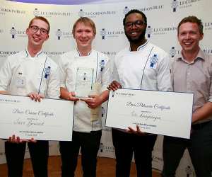The winners of Le Cordon Bleu's 2017 Scholarship Award