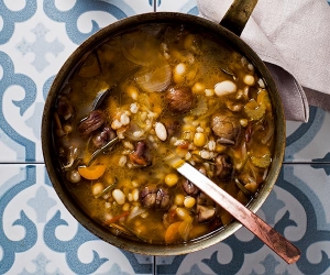 A recipe for chestnut soup by The Silver Spoon; photography Simon Bajada