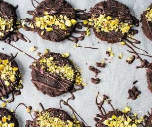 Make Izy Hossack's double chocolate cookies; photograph by Izy Hossack