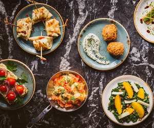 Mezze spread at Suvlaki, Shoreditch