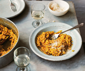 Make Anna Del Conte's risotto alla Milanese; photography by Laura Edwards